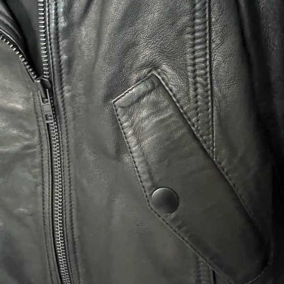 MADEWELL Black Leather Biker Jacket NEVER WORN - Picture 4 of 7